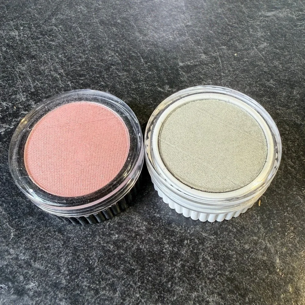 NEW Merle Norman Shimmer Eye Shadow Travel Size Rosewater & Silver Lining Vtg